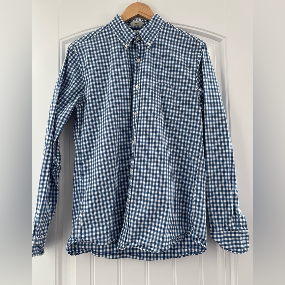 J. Crew  - Slim Secret Wash Organic Cotton Poplin Shirt